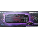 Teclado Y Mouse Gamer Combo Con Luces Led Teclado 