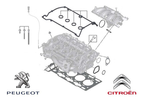 Empaque De Culata Para Citroen Peugeot Mini Empaquetadura Foto 2