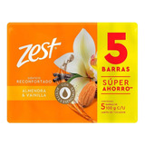 Jabón En Barra Zest Almendra Y Vainilla 5 Barras De 100g