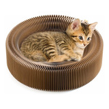 Cama De Descanso Plegable Con Rascador Para Gatos, Cartn Par