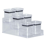 Kit Conjunto 7 Porta Temperos Lumini Organizador Multiuso