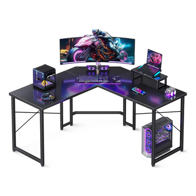 Mesas Gamer Escritorio Gamer En L Con Soporte Para Monitor