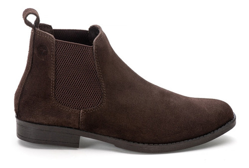 Botina Country Masculina Chelsea Boot Toda Em Couro Camurça