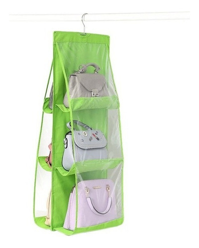 Organizador Colgador De Carteras, Jockey, Zapatos Closet Color Verde