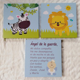 Cuadros Bebes Niñ@s 25x25cm + 100 Estrellas +envio Gratis