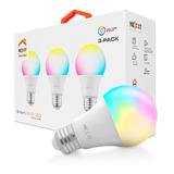 Ampolleta Led Inteligente Multicolor Nexxt Wifi 3 Unidades