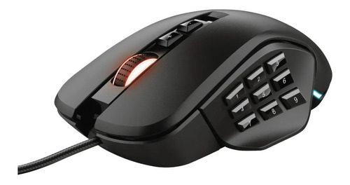 Mouse Gamer Trust Gxt 970 Morfix Personalizable Rgb 10k Dpi Color Negro