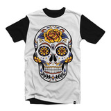 Camiseta/camisa Caveira Mexicana -colorida /caveira 6