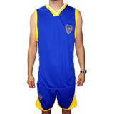 Conjunto De Boca Juniors Musculosa Y Short Oficial