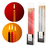 Vela Castiçal Torcidas Kit 2 Und Batizados, Casamento, Natal Cor Marrom Fragrância Sem Cheiro Torcida