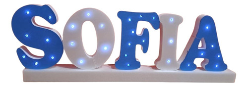 Carteles Con Nombres Con  Luz Led Polifan Luminoso  Candybar