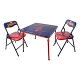 Set De Mesa + 2 Sillas Plegable Para Niños Disney 