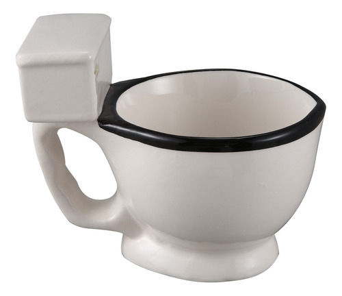 Taza De Cerámica Para Inodoro Novedosa Con Asa, 300 Ml, Café