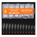 Tips De Gel Suave Soft Tips En Caja Con Uñas Postizas 240 Pz