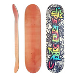 Shape Grapixo Upskateboard Marfim 8.125 + Lixa