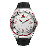 Reloj Reebok Emom 1.0 Steel Rd-emo-g2-s1ib-1r Color De La Malla Negro Color Del Bisel Plateado Color Del Fondo Blanco