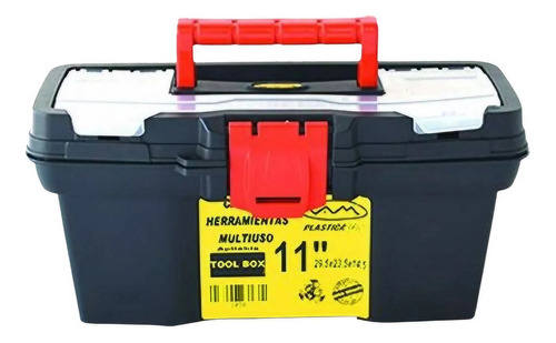 Caja De Herramientas Plastica Vc 1040 De Plástico 14.5cm X 29.5cm X 13.5cm Negra