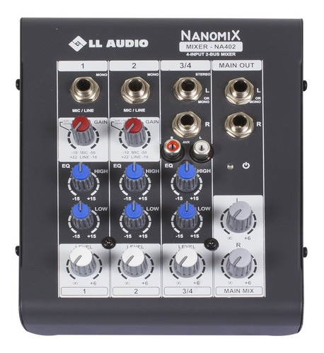 Console Ll Audio Na402r Estereo Nanomix Profissional