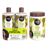 Shampoo Condicionador E Creme De Pentear S.o.s Cachos Coco