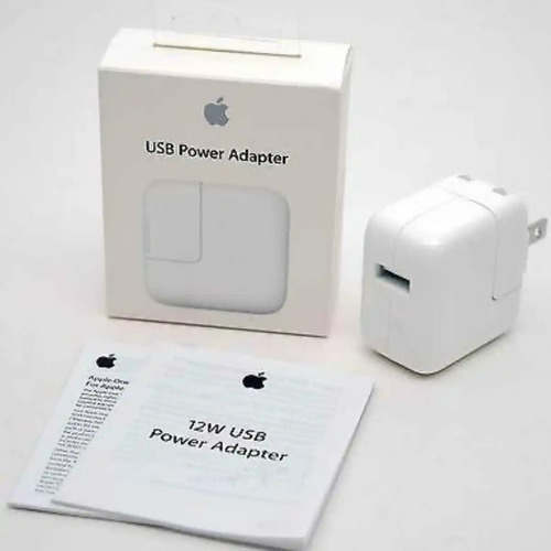 Cargador Original Apple 12w Md836ll/a Nuevo Sellado iPhone 