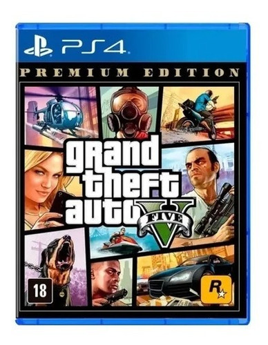 Grand Theft Auto V Gta 5 Premium Edition Ps4 Mídia Física