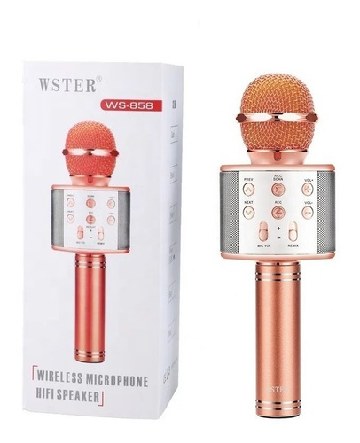 Micrófono Karaoke Niños 5w Bluetooth Efectos De Voz Parlante