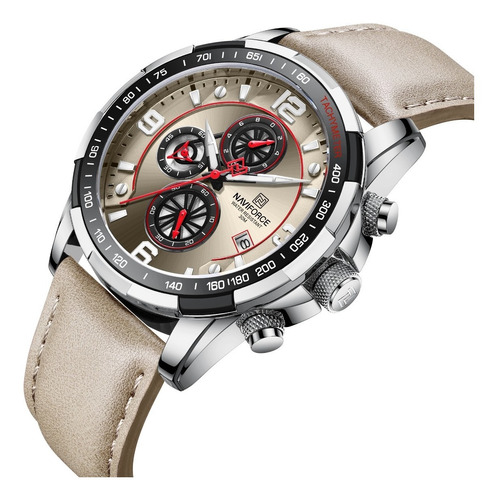 Reloj De Hombre Naviforce Casual 8020 Cf Cronografo Original