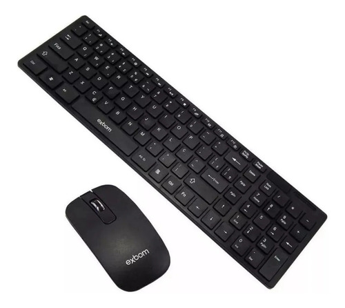 Kit De Teclado E Mouse Sem Fio Multimidia Português Brasil 