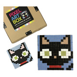 Juego Didáctico Kit Mosaico Para Niños Gatito Pixel Art Box