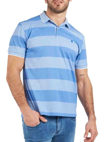 Chomba Algodón Pima Hombre Oxford Polo Club Phoenix Azul