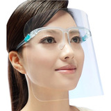 3 Máscaras D Proteção Fácial Transparente Com Óculos 