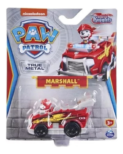 Auto Paw Patrol True Metal Patrulla Canina Figura Fija