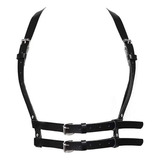 Belt Belt Leather Body Chest Chain Black .