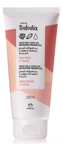 Creme Desodorante Nutritivo Corporal Noz Pecã E Cacau 200ml