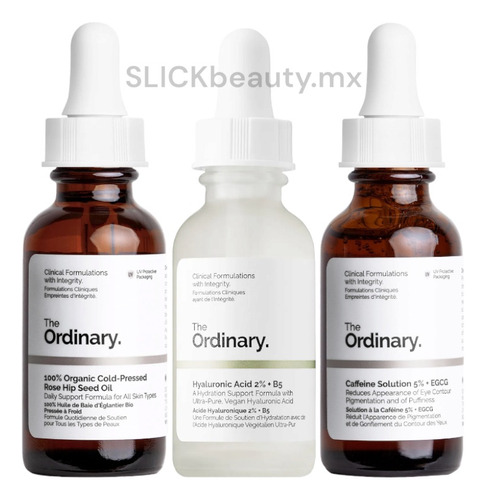 Kit The Ordinary Hidratacion, Ojeras, Anti Edad, 3 Productos