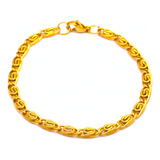 Pulsera Oro 18 Kilates 16cm X 3mm Caracol Niño Niña 15 Años