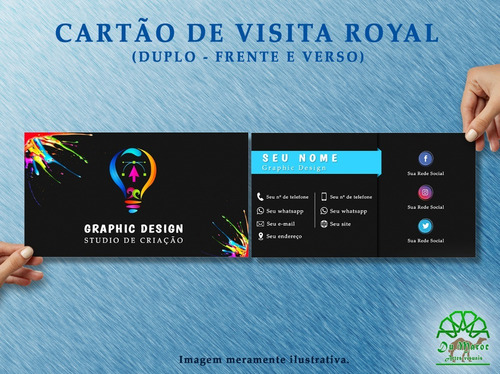 Design | Arte Digital | Cartão De Visita - Modelo Royal