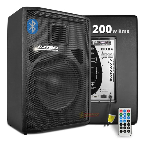 Caixa Som Bluetooth 200w Amplificada Ativa Passiva Retorno