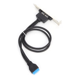 Cable Deflector Usb Doble De 19 Pines A Doble Puerto A