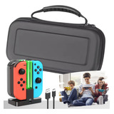 Bolsa Case + Base Joy-con Para Nintendo Switch Compatível