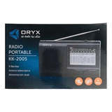 Radio Portatil Oryx Kk-8021 Alimentación Dual 3 Bandas Negra