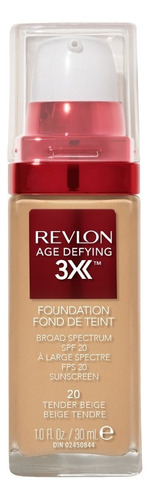 Base De Maquillaje Revlon Age Defying 3x Foundation 30 Ml Tono Tender Beige