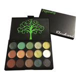 Paleta De Sombras De Ojos Maquillaje Organico Verdes Y Cafes