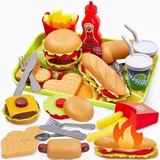 Set Hamburguesa Comida Juguetes Accesorios Cocina Alimentos