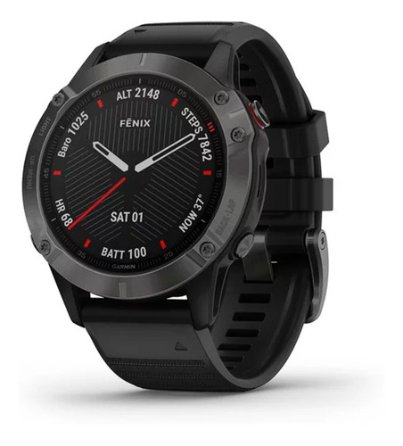 Reloj Garmin Fenix 6 Zafiro Gris Oscuro Mapas Gps Smartwatch