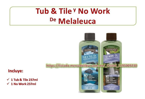 Limpiador Multiusos Tub Tile Y No Work De Melaleuca