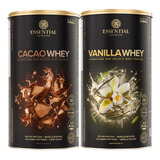 Cacao Whey + Vanilla Whey - Grande - Essential Nutrition - Whey Isolado + Hidrolisado