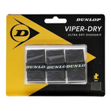 Overgrip Tenis Viper Dry Dunlop Super Seco Negro X3