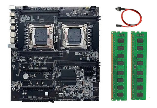 Placa Madre X99 De Doble Socket Lga2011-3, Soporte De Doble