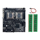 Placa Madre X99 De Doble Socket Lga2011-3, Soporte De Doble